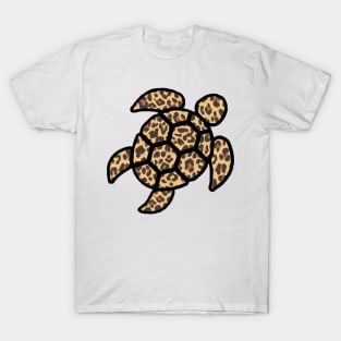 vsco turtle cheetah print T-Shirt